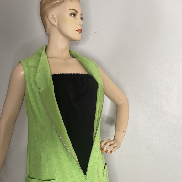 Vintage Mod Lime Green Adele Simpson Dress - Picture 6 of 15